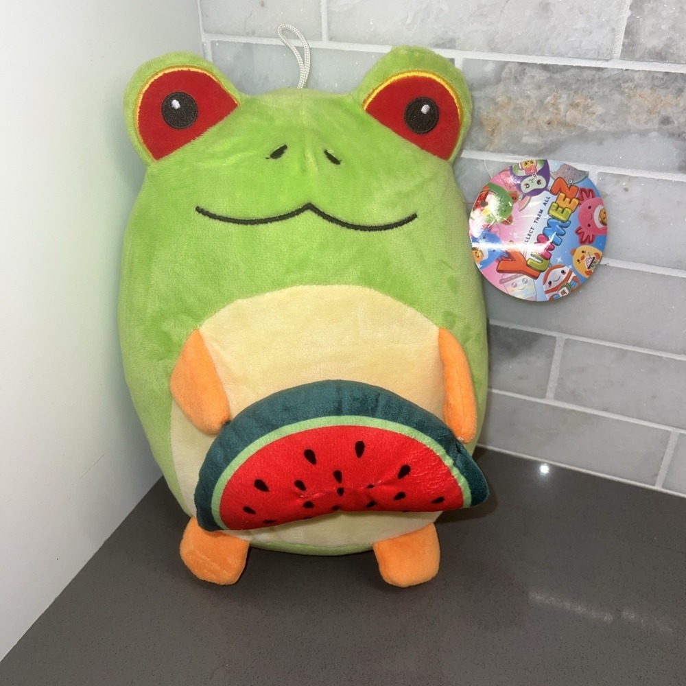 yummeez plush Frog Watermelon Peek A Boo 6 In Fast Free Shipping